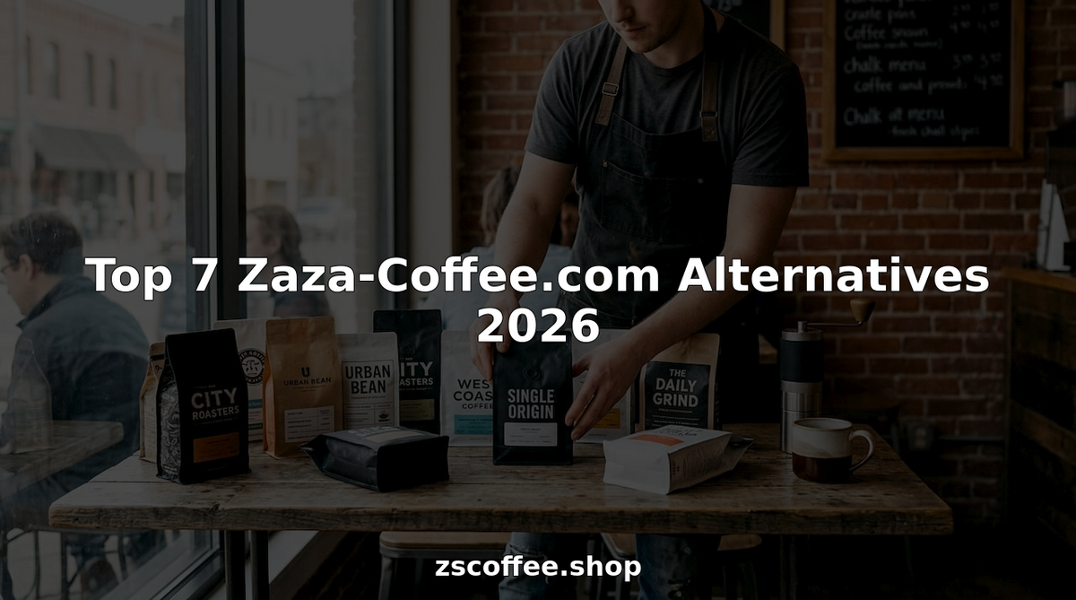 Barista arranges assorted specialty coffee bag alternatives