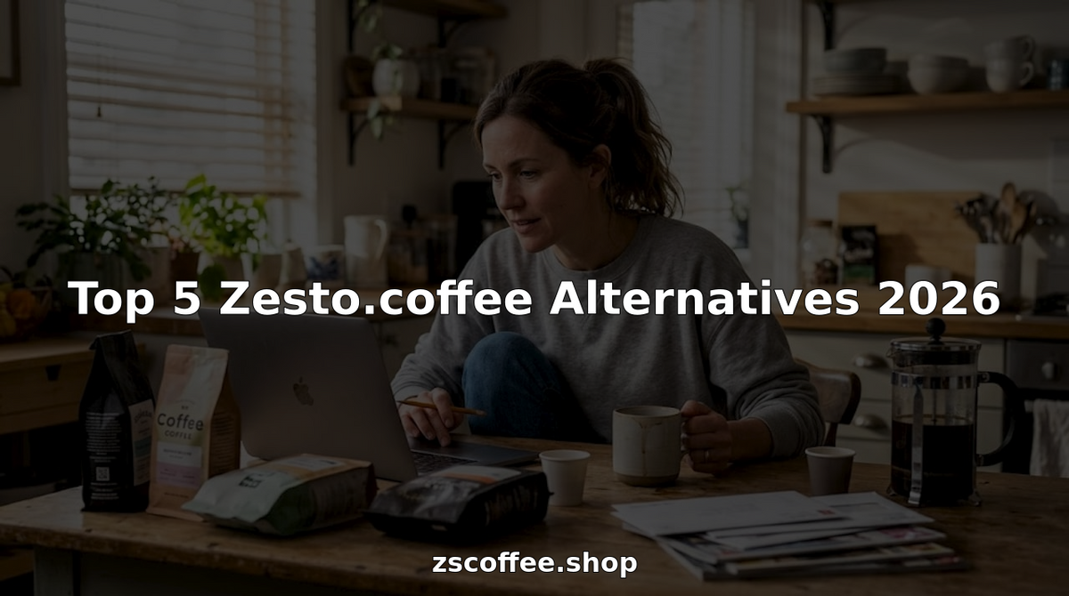 Person comparing coffee subscription options