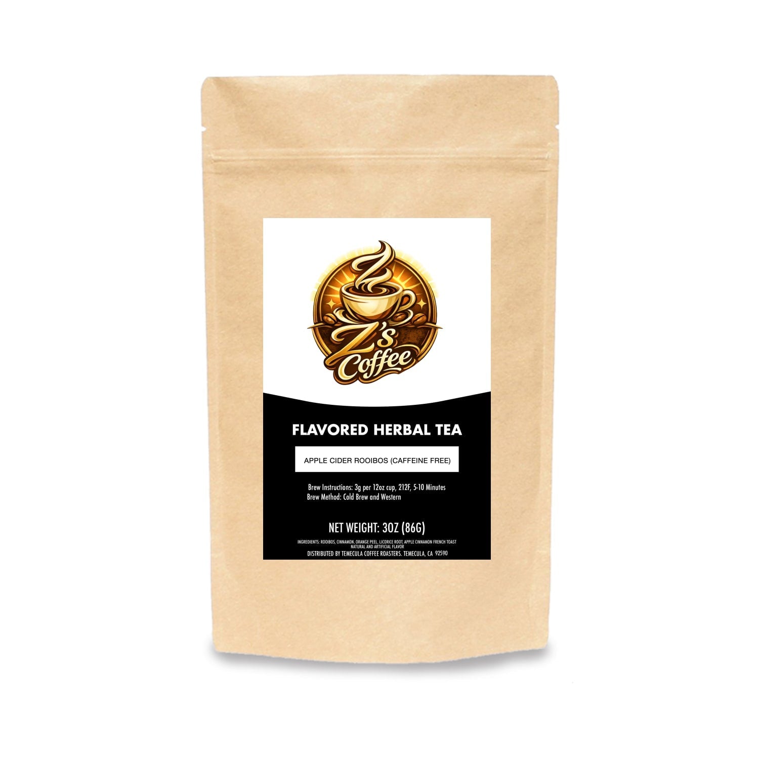 Apple Cider Rooibos - Z's Coffee - TROO-TEA-3OZ - Apple Cider Rooibos