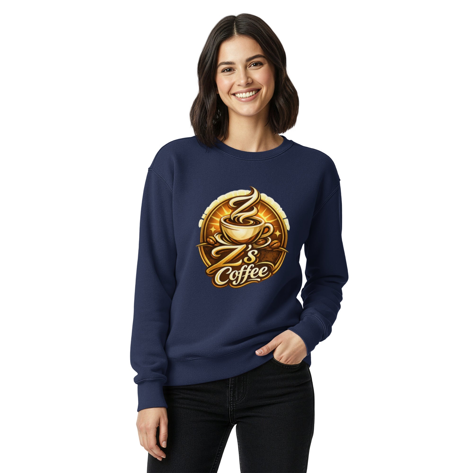 Garment - dyed Sweatshirt - Z's Coffee - 4007102_21992 - Product mockup
