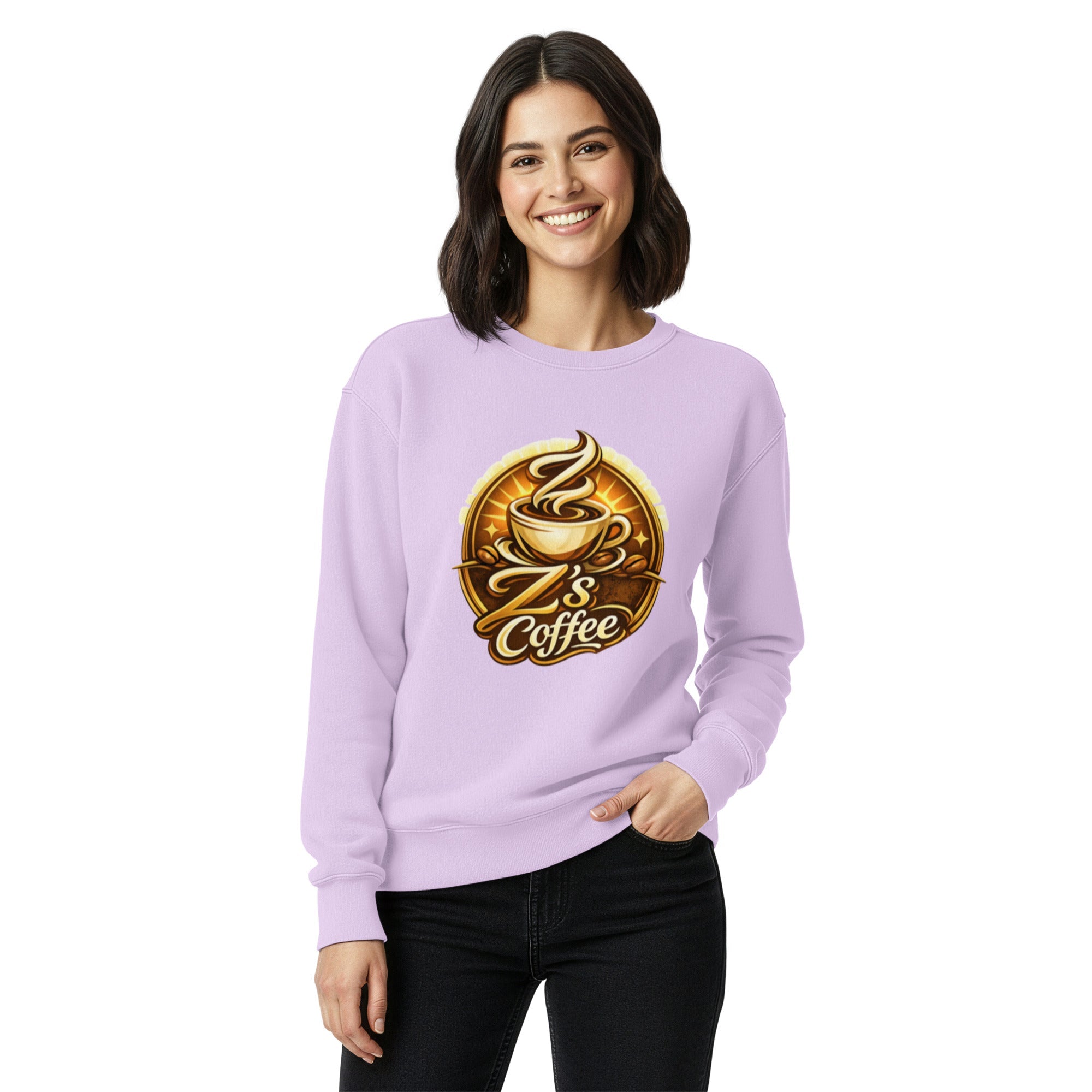 Garment - dyed Sweatshirt - Z's Coffee - 4007102_21974 - Product mockup