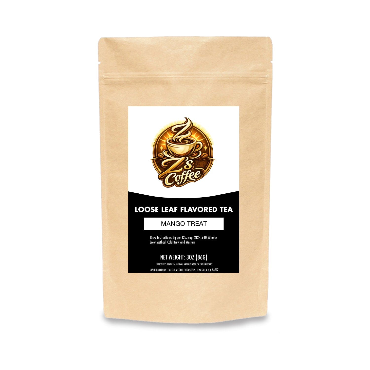 Mango Treat - Z's Coffee - TMANG-TEA-3OZ-COMP - Mango Treat