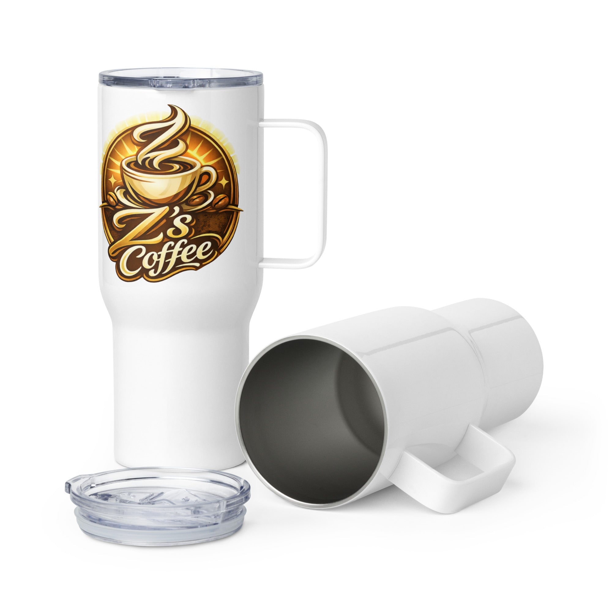 Travel mug with a handle - Z's Coffee - 5726956_16440 - Product mockup