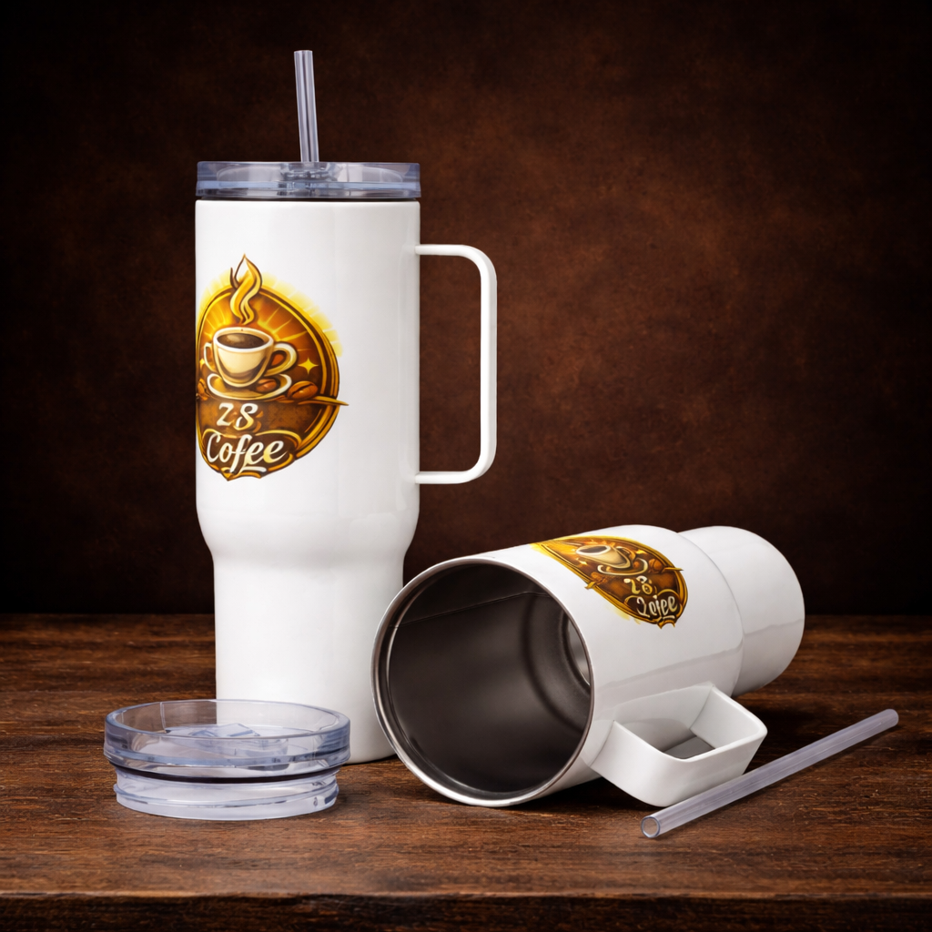 Travel mug with a handle - Z's Coffee